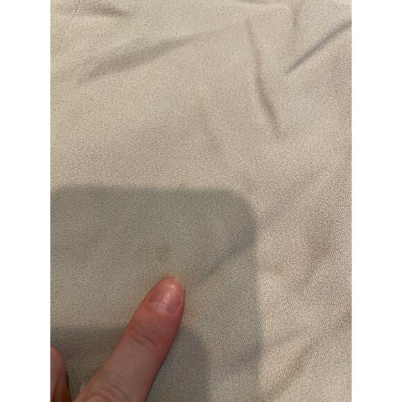 BURBERRYS Women's Vintage Knee Length Pencil Skirt Size 4 Light Gray Back Zipper - Picture 6 of 8